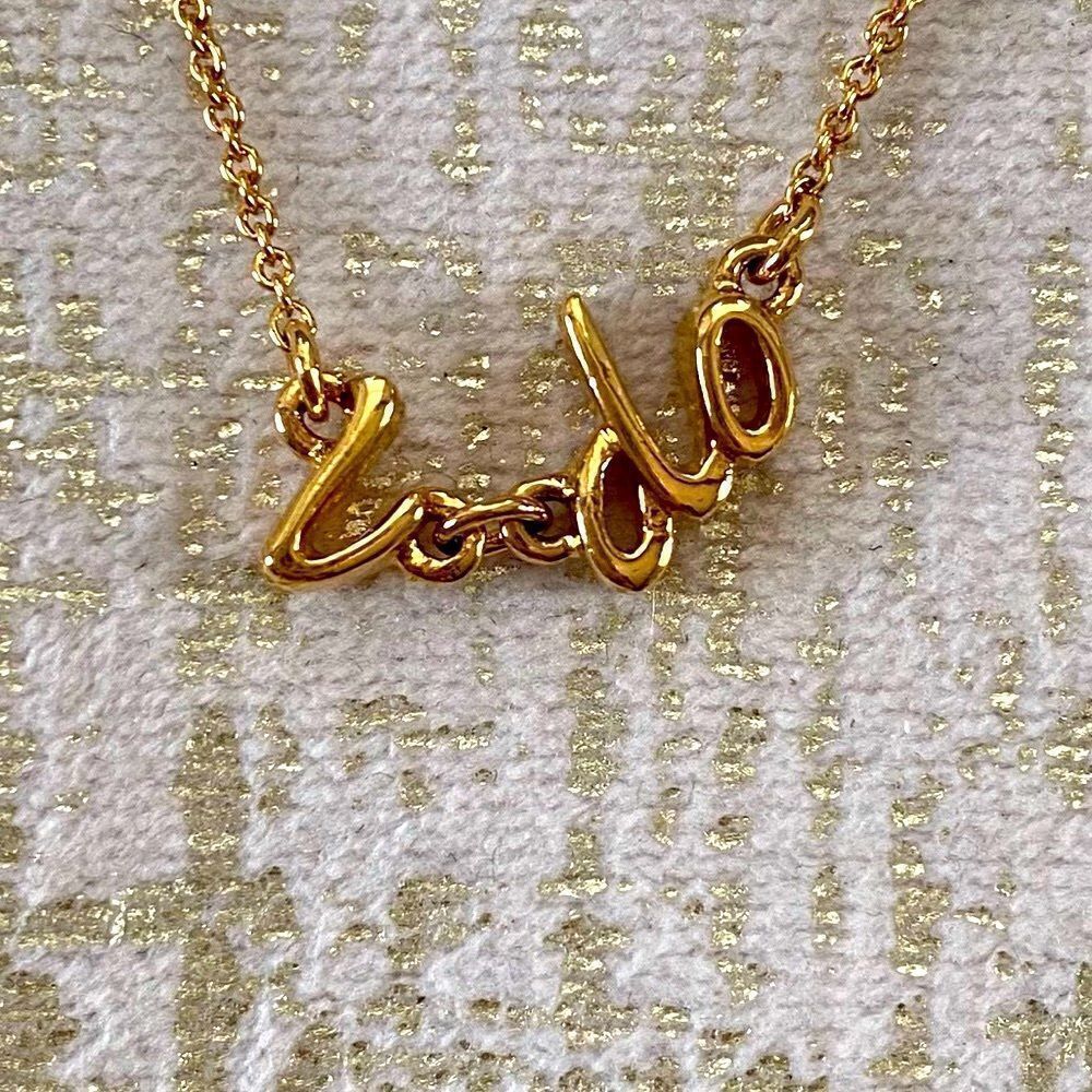 Kate Spade Gold "I Do" Necklace w/Dustbag. NWT.